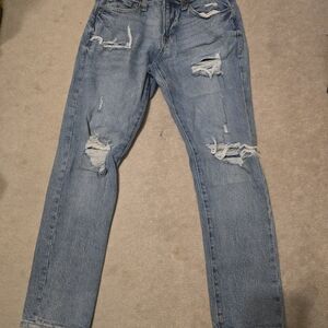 Distressed Blue Jeans for Men